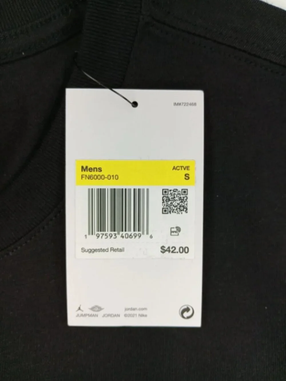 Nike Air Jordan Flight Essentials Graphic Black T Shirt (FN6000 010) Small